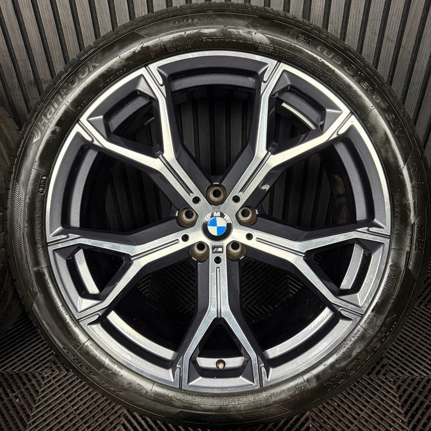 21'' BMW X5 X6 G05 G06 741M M Sport Alloys Wheels Alloys Tyres Genuine