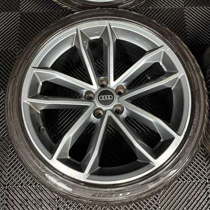 19'' GENUINE AUDI A5 S LINE S5 ALLOY WHEELS ALLOYS TYRES 8W0601025DF
