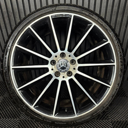 1X 20" GENUINE AMG MERCEDES E CLASS BLACK ALLOY WHEEL BACK W213 A2134012300 REAR