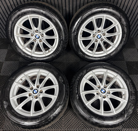 17" Bmw 5 Series 618 Silver Multispoke G30 G31 Alloy Wheel Tyres 6868217 Genuine