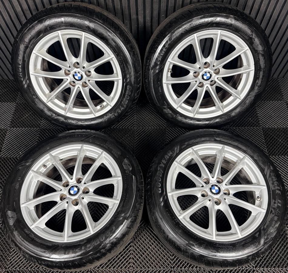 17" Bmw 5 Series 618 Silver Multispoke G30 G31 Alloy Wheel Tyres 6868217 Genuine