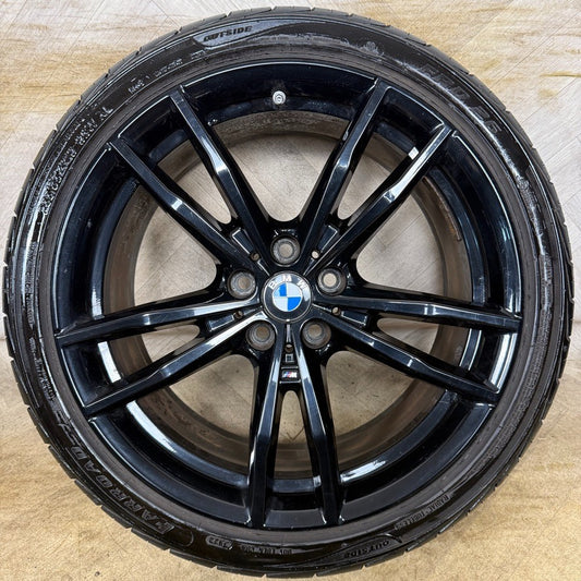 1X 19'' GENUINE BMW 3 SERIES 791 M SPORT 4 G20 BLACK ALLOY WHEEL 8090095 REAR
