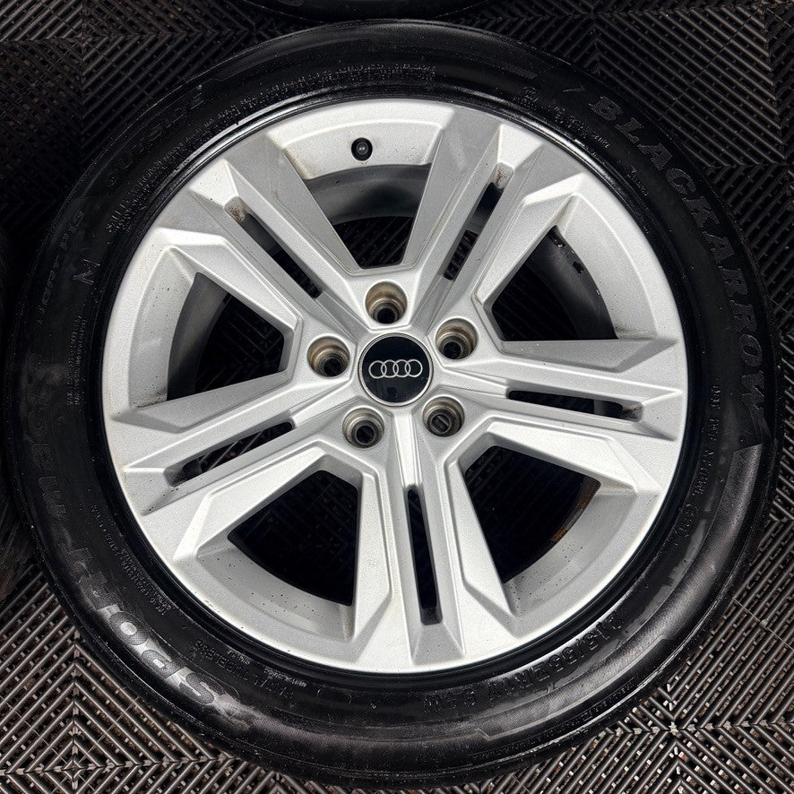 17'' Audi Q2 5 Double Spoke Alloy Wheels Tyres Alloys 81A601025AJ Genuine