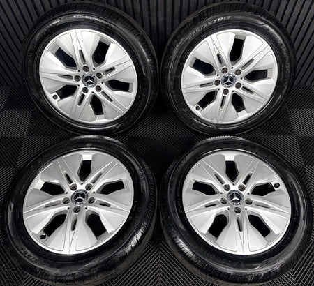 17'' Mercedes C Class W205 Silver Alloy Wheels Tyres Alloys A2054019000 Genuine