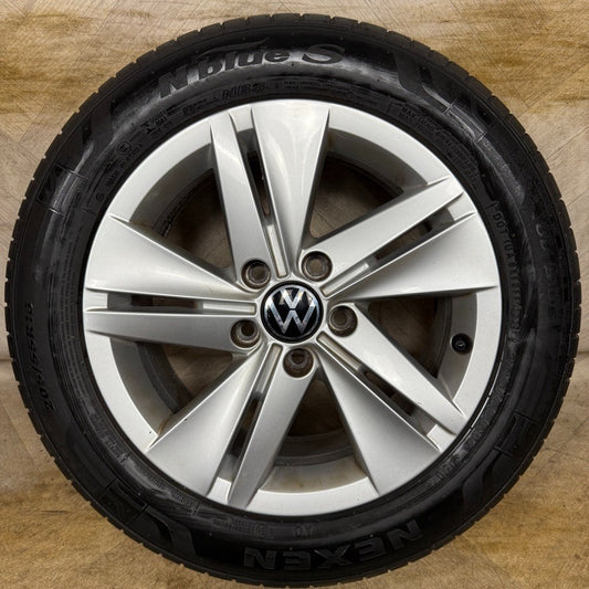 1X 16'' GENUINE VW GOLF MK8 NORFOLK ALLOY WHEEL TYRE GT SINGLE 5H0601025