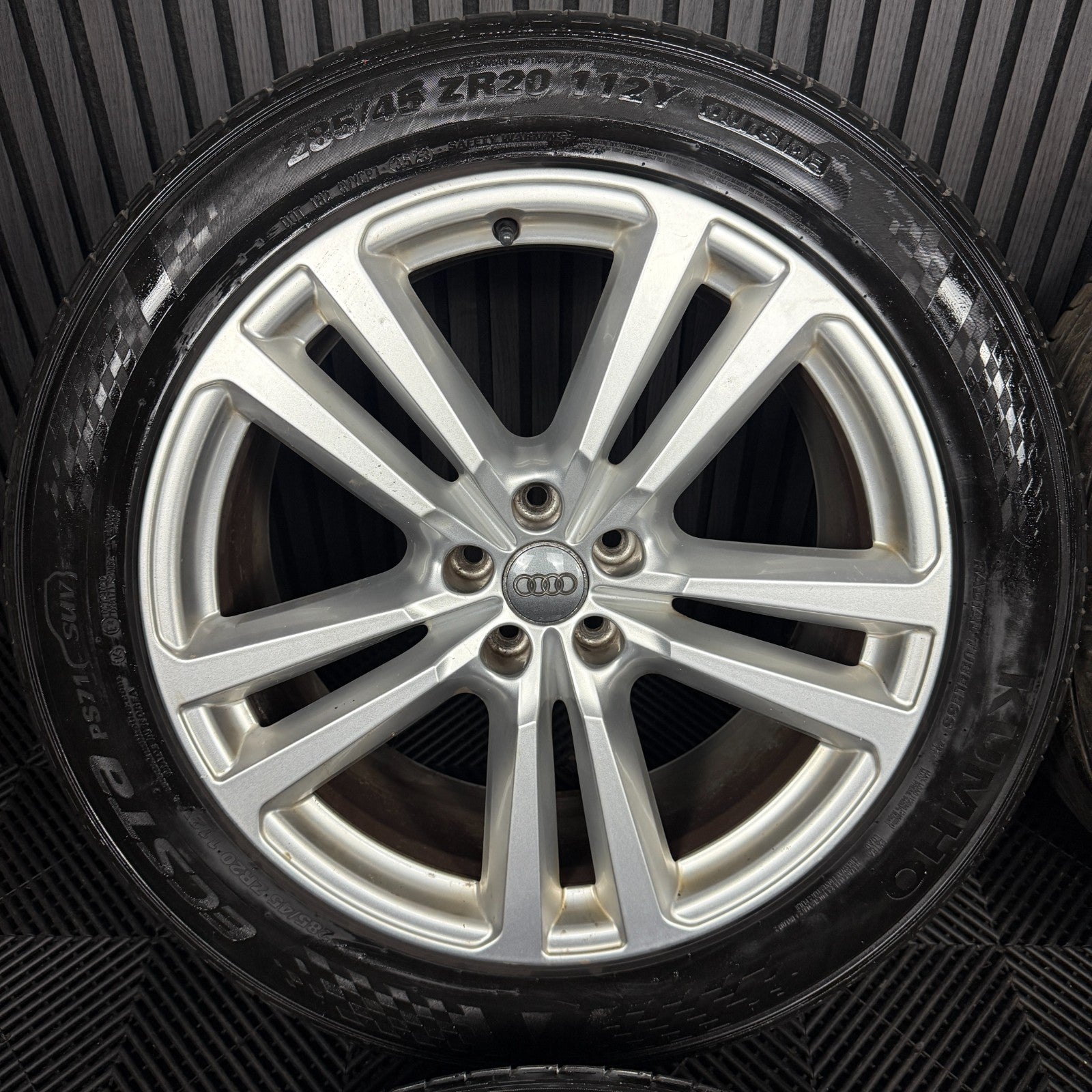 20'' GENUINE AUDI Q7 S LINE 5 DOUBLE SPOKE ALLOY WHEELS ALLOYS TYRES 4M0601025H