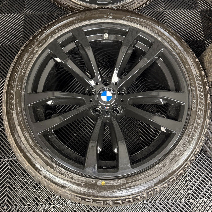 20'' GENUINE BMW X5 F15 469 X6 F16 BLACK M SPORT ALLOY WHEELS TYRES ALLOYS