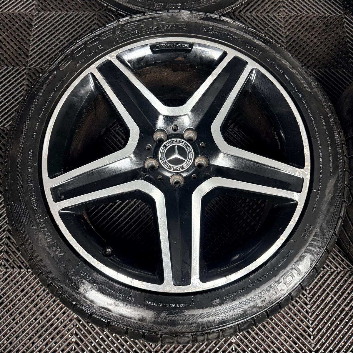 20” Mercedes AMG ML GLE Black DC Alloy Wheels Tyres W166 Genuine A1664012002