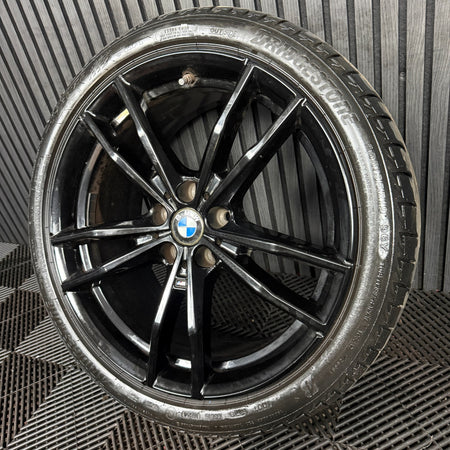 1X 19'' GENUINE BMW 3 SERIES 791 M SPORT 4 G20 BLACK ALLOY WHEEL 8090095 REAR