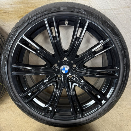 20'' GENUINE BMW 5 SERIES 759  BLACK M SPORT G30 G31 ALLOY WHEELS TYRES