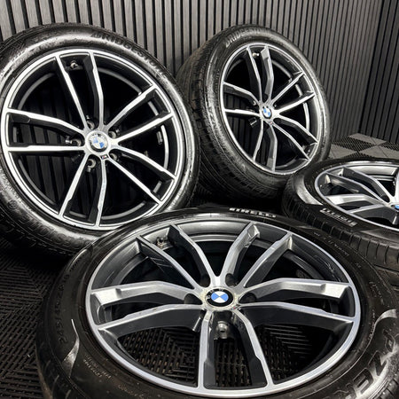 18" Bmw 5 Series 4 662 Grey Dc M Sport G30 G31 Alloy Wheel Tyres 7855081 Genuine