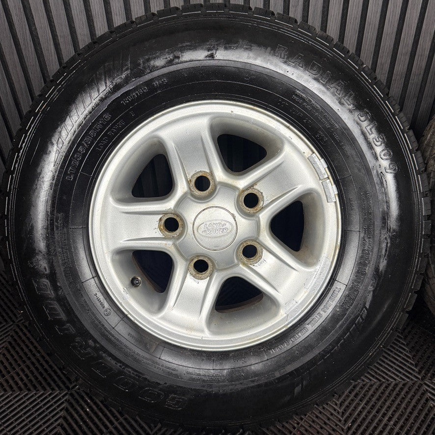 16'' Land Rover Defender Boost 5 Spoke Wheels Tyres L316 Genuine