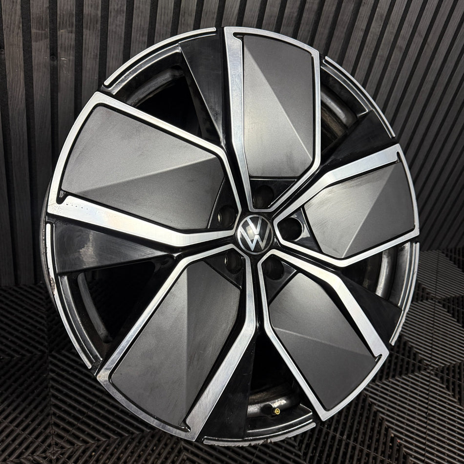 1X 21'' GENUINE VW TOUAREG LEEDS R LINE CR7 MK3 ALLOY WHEEL SINGLE 760601025AJ