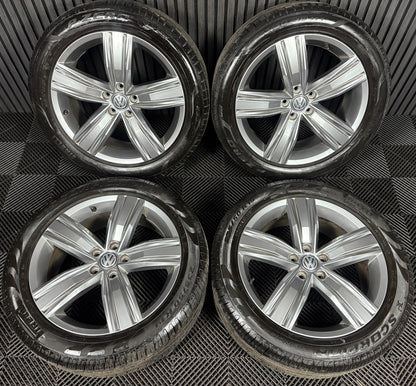19'' GENUINE VW TIGUAN VICTORIA MK2 ALLOY WHEELS TYRES ALLOYS 5NA601025Q