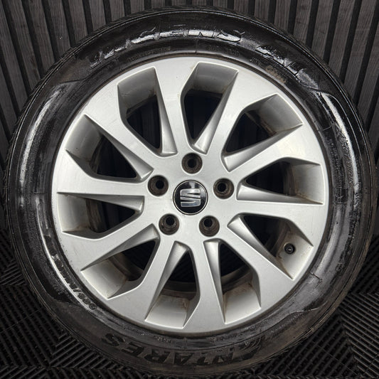 1X 16'' GENUINE SEAT LEON MK3 ALLOY WHEEL TYRE SPARE SINGLE 5F0601025A
