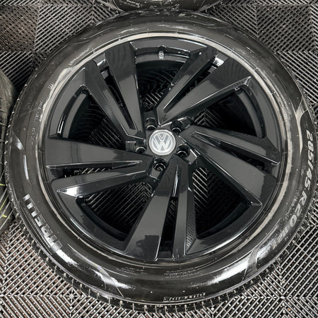 20'' VW Touareg Nevada Black Alloy Wheels Alloys Tyres Q7 760601025S Genuine