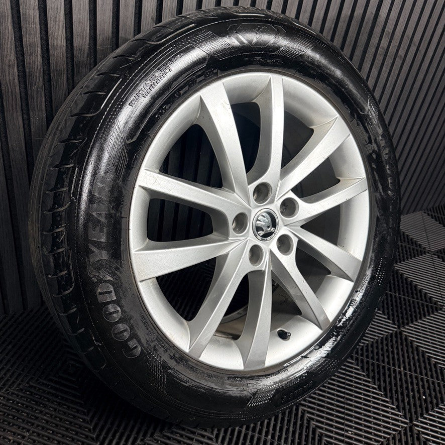 1X 18'' Skoda Kodiaq Elbrus Alloy Wheel Spare Tyre 565601025D Genuine