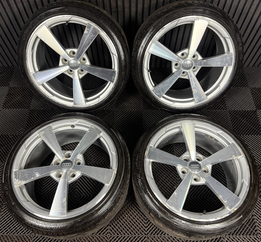 19'' GENUINE AUDI TT S LINE MK3 MK2 TTS ALLOY WHEELS ALLOYS TYRES 8S0601025AQ
