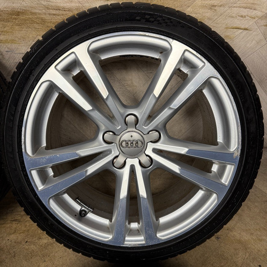 18'' GENUINE AUDI A3 S LINE SILVER ALLOY WHEELS ALLOYS TYRES S3 GOLF 8V0601025BC