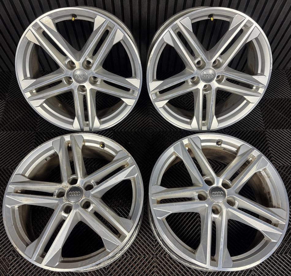 19'' GENUINE AUDI Q5 5 DOUBLE SPOKE S LINE ALLOY WHEELS 5X112  80A601025G
