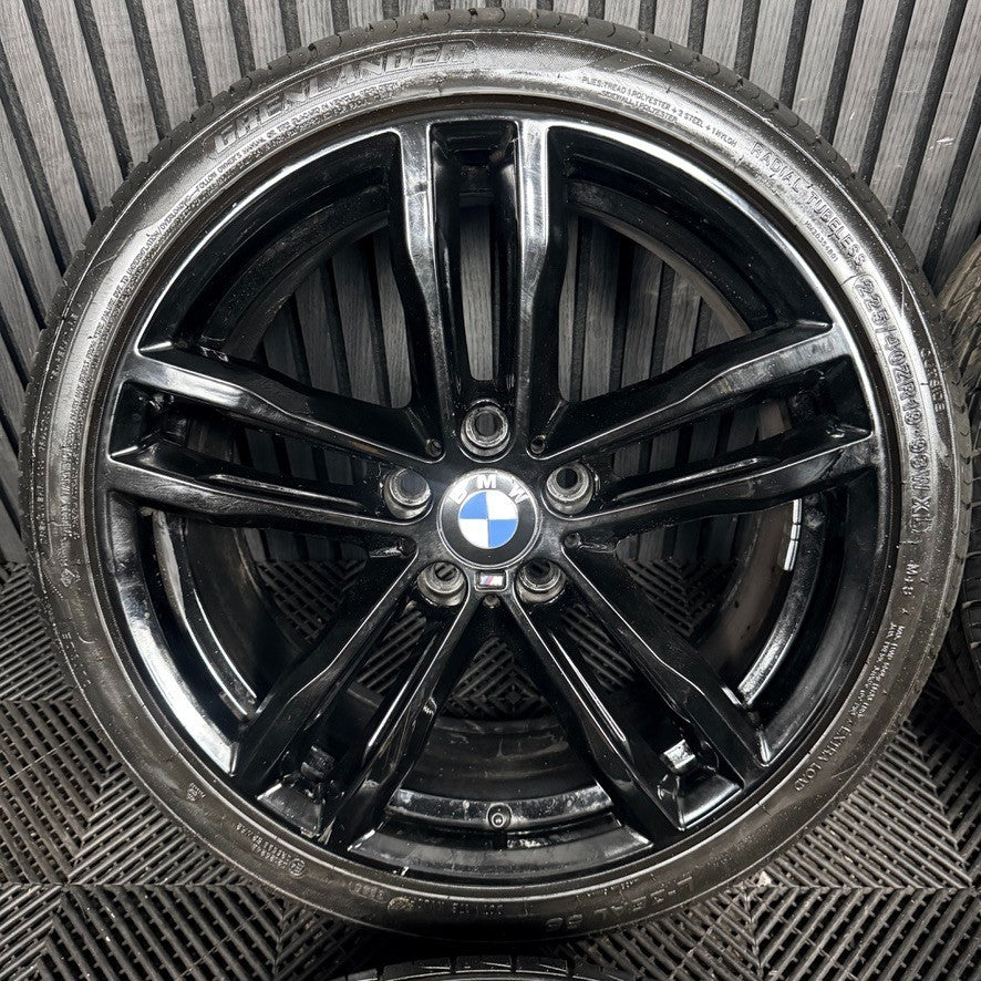19" BMW 3 Series 704 Black M Sport F30 F31 F32 E90 Alloy Wheels Tyres Genuine