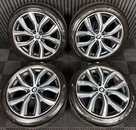 19'' BMW X1 511 F48 Grey DC Alloy Wheels Tyres 6851785 Genuine