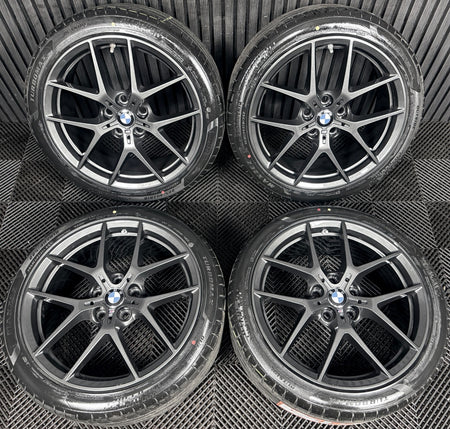 18'' BMW 1 Series 554 Grey M Sport 2 F40 F44 Alloy Wheels Tyres 8092353 Genuine