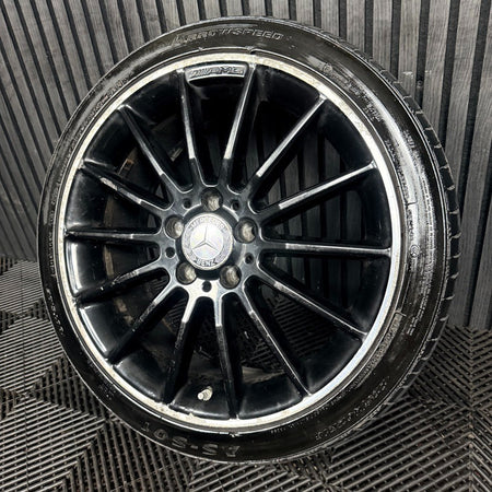 1X 18'' Mercedes AMG A Class CLA W176 Black Alloy Wheel Tyre A1764010200 Genuine