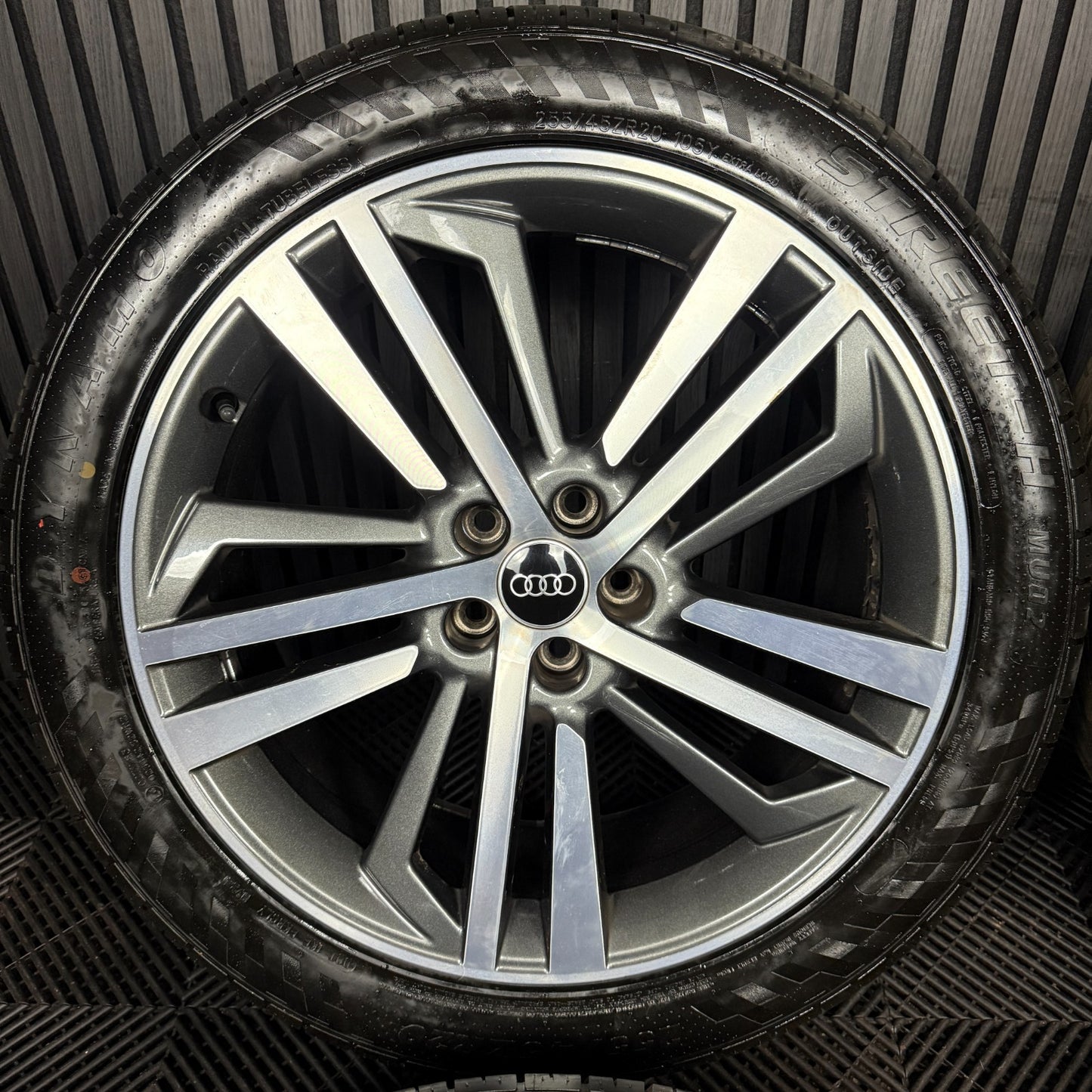 20'' GENUINE AUDI Q5 5 TRIPLE SPOKE SQ5 S LINE WHEELS TYRES ALLOYS 80A601025F