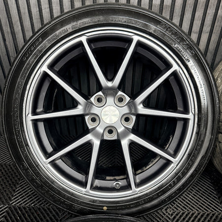 18'' Tesla Model 3 Grey Alloys Wheels Tyres 5X114.3 1044261-00-A Genuine
