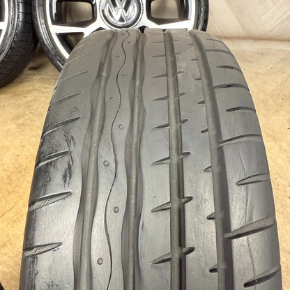 17'' GENUINE VW UP UP! GTI BLACK DC 1S OSWALD ALLOY TYRES 1S0601025BN