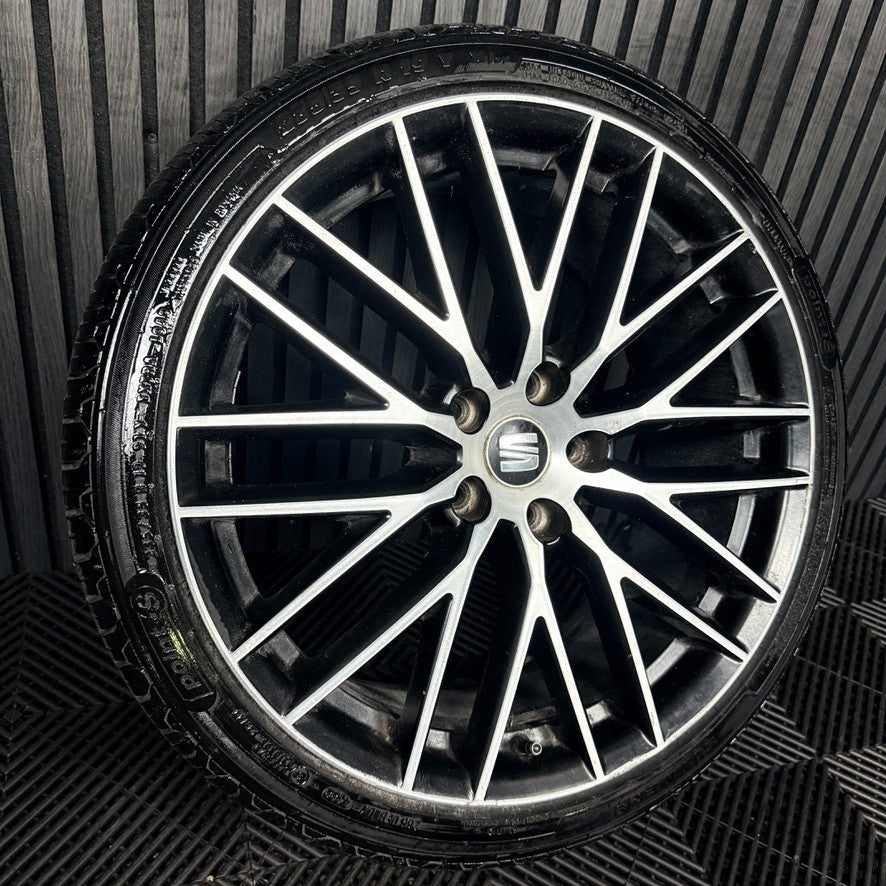 1X 19'' GENUINE SEAT LEON CUPRA FR PERFORMANCE MK3 ALLOY WHEEL TYRE 5F0071490A