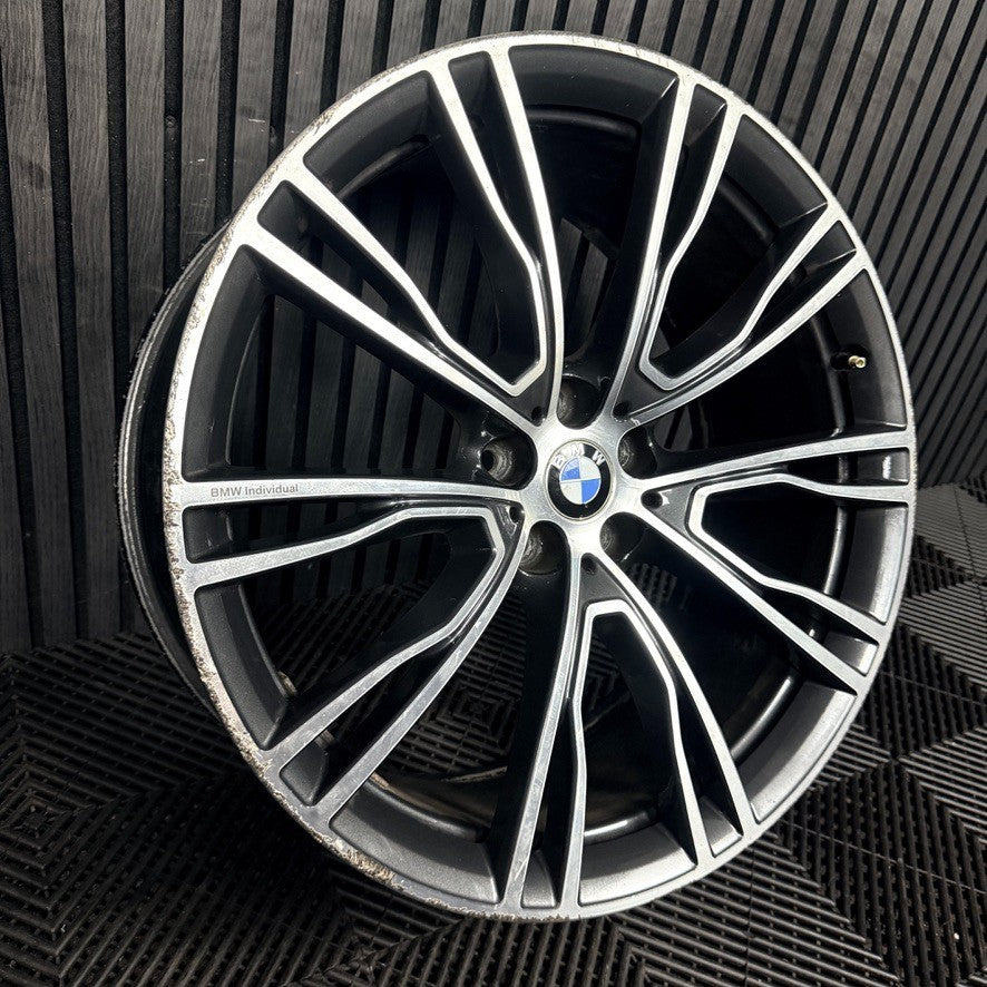 1X 21'' BMW X3 X4 G01 G02 726 M Sport Alloy Wheel Front 8043670 Genuine