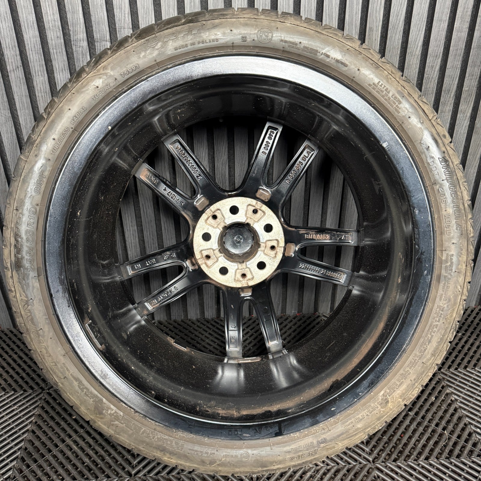 1X 19'' GENUINE BMW 3 SERIES 791 M SPORT 4 G20 BLACK ALLOY WHEEL 8090095 REAR
