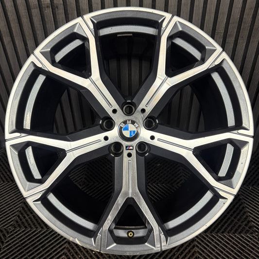 1X 21'' GENUINE BMW X5 X6 741 M SPORT 4 G05 G06 ALLOY WHEEL 8071999 REAR