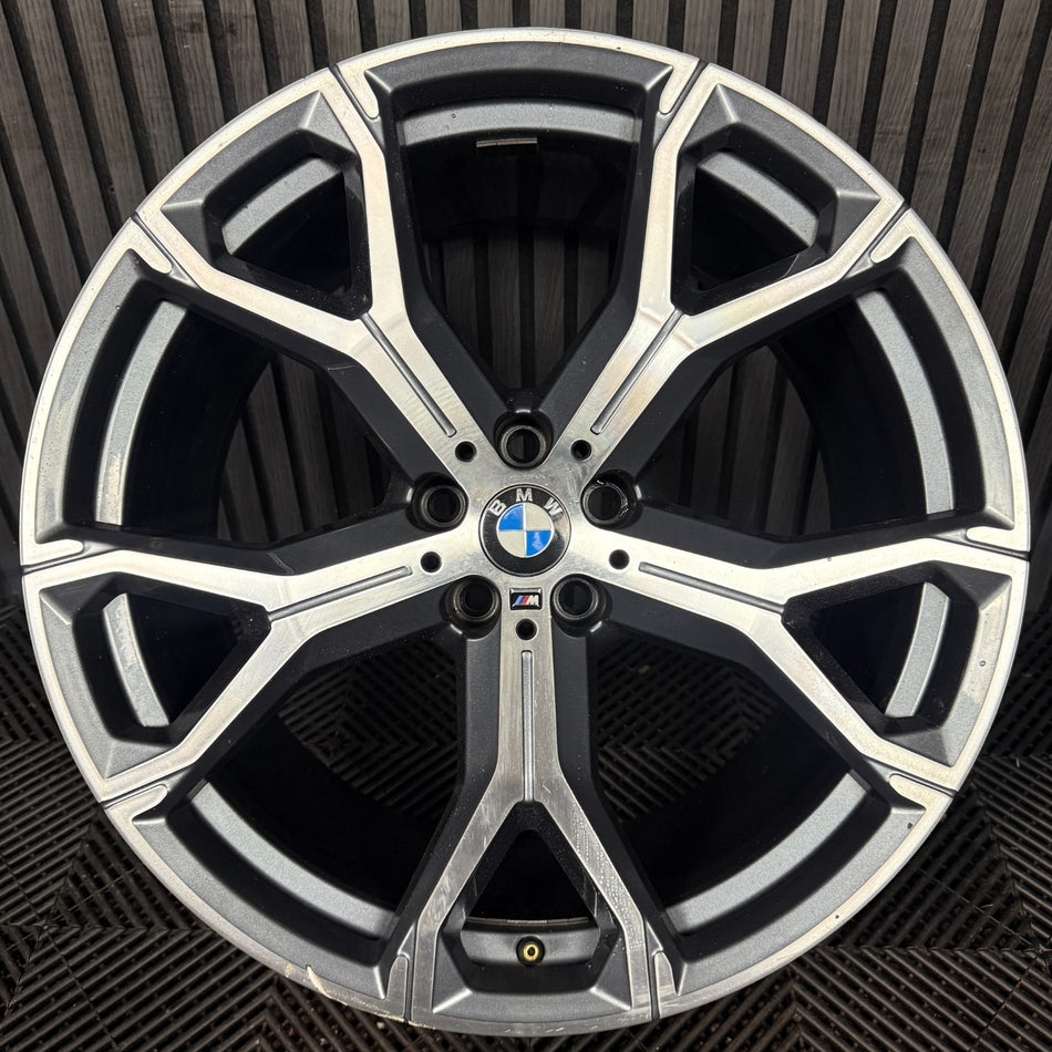1X 21'' GENUINE BMW X5 X6 741 M SPORT 4 G05 G06 ALLOY WHEEL 8071999 REAR