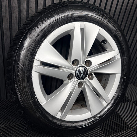 1X 16'' VW Golf MK8 Norfolk Alloy Wheel Tyre GT Single 5H0601025 Genuine