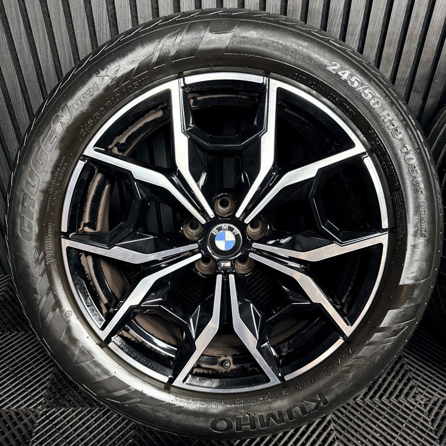 19'' Bmw X3 X4 G01 G02 887 M Sport Alloy Wheels Tyres Alloys 7916263 Genuine