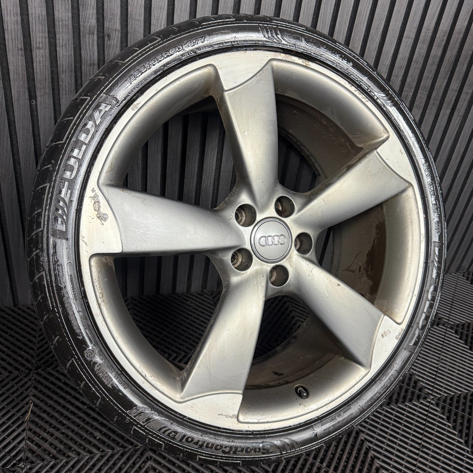 1X 20'' GENUINE AUDI A6 S LINE C7 ROTOR BLACK EDITION WHEEL ALLOY 4G9601025BP
