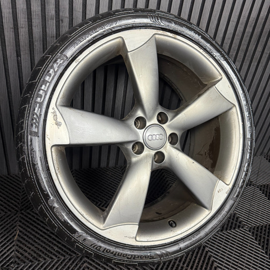1X 20'' GENUINE AUDI A6 S LINE C7 ROTOR BLACK EDITION WHEEL ALLOY 4G9601025BP