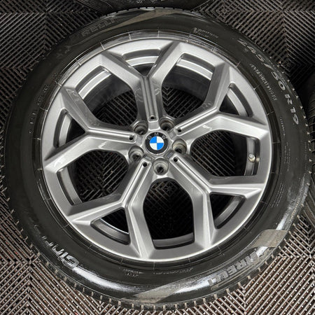 19'' BMW X3 X4 G01 G02 693 Alloy Wheels Tyres Grey 6877327 Genuine