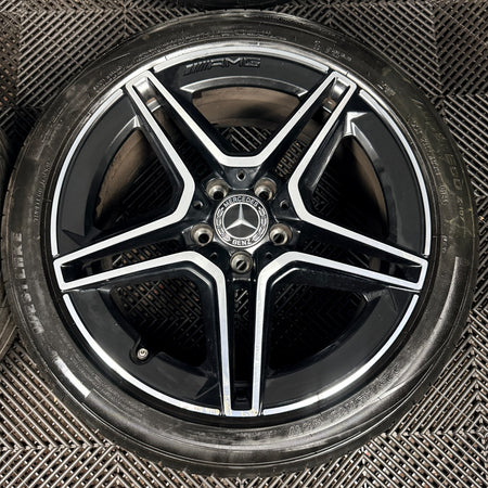 18'' Mercedes Amg A Class Cla B Black DC Alloy Wheels Tyres Alloys W177 Genuine