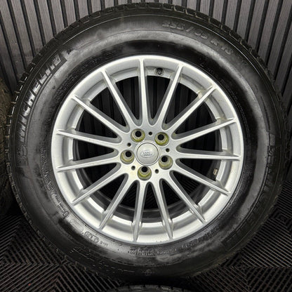 18'' GENUINE RANGE ROVER VELAR MULTISPOKE SILVER LAND ALLOY WHEELS TYRES ALLOYS