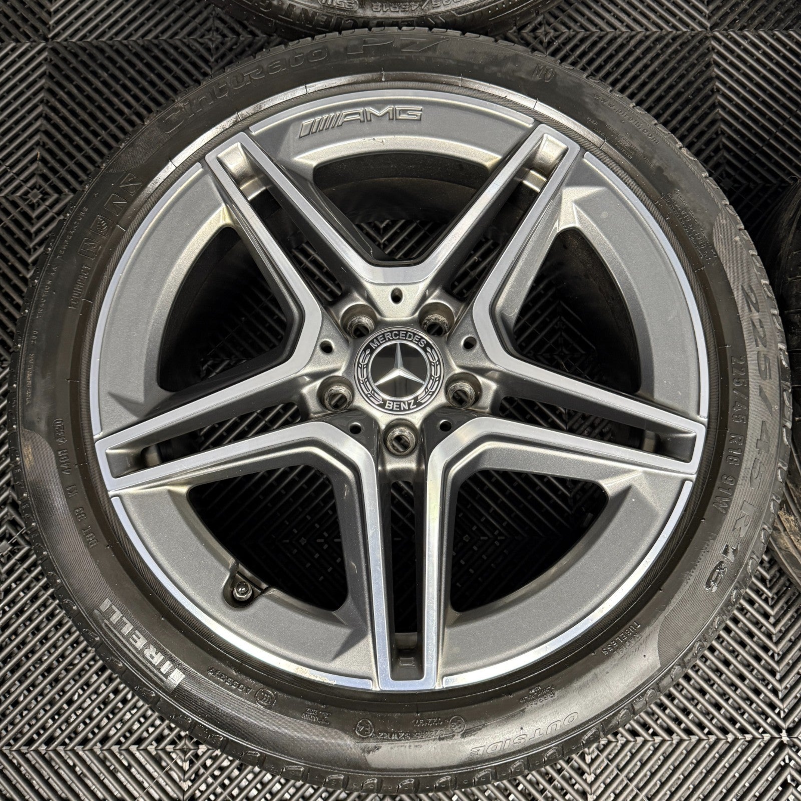 18'' GENUINE MERCEDES AMG A CLASS CLA B ALLOY WHEELS TYRES ALLOYS W177 5X112