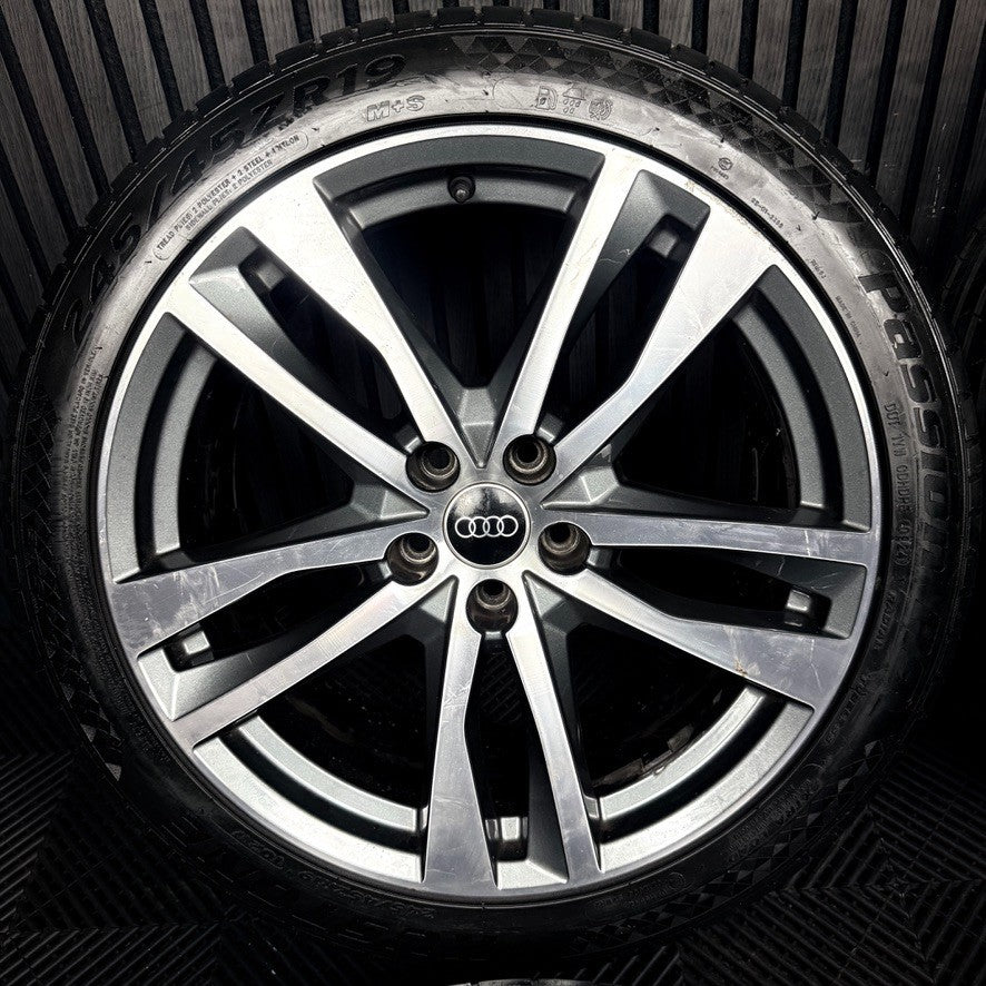 19'' Audi A6 C8 S Line 5 Double Spoke Alloy Wheels Tyres 4K0601025H Genuine
