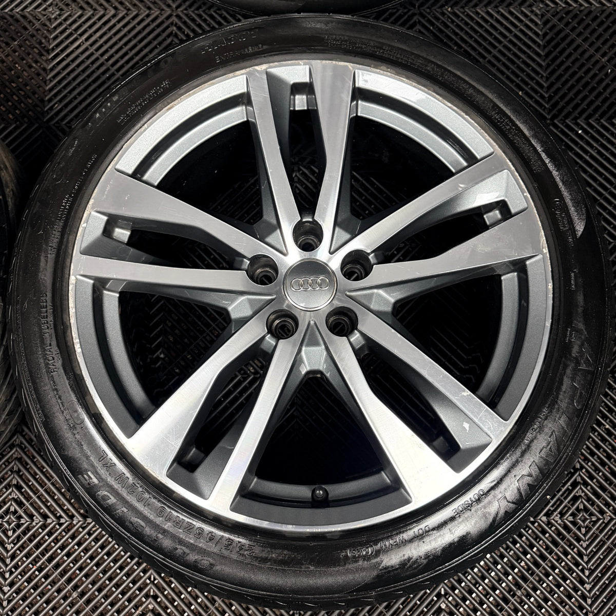 19'' Audi A6 C8 S Line 5 Double Spoke Alloy Wheels Tyres 4K0601025H Genuine