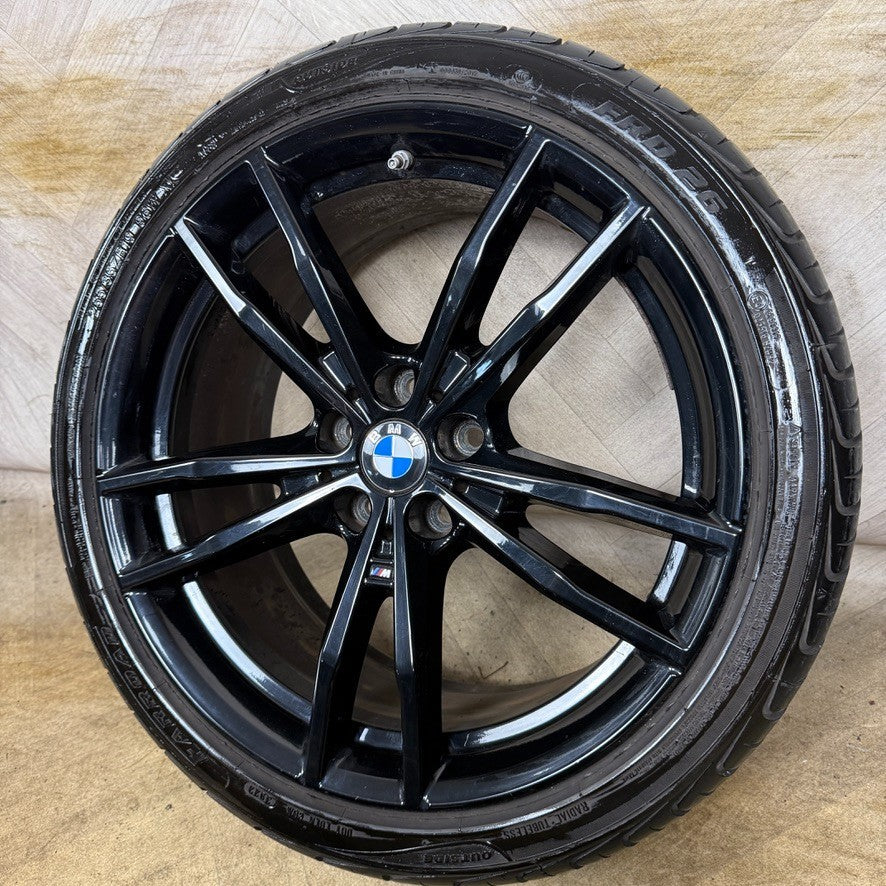 1X 19'' GENUINE BMW 3 SERIES 791 M SPORT 4 G20 BLACK ALLOY WHEEL 8090095 REAR