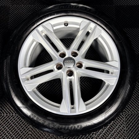 19'' Audi Q5 5 Double Spoke S Line Alloy Wheels Tyres 5X112 80A601025G Genuine