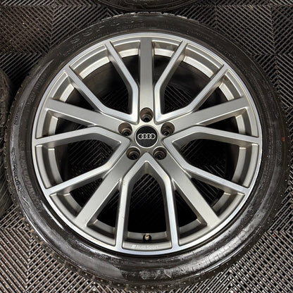 20'' GENUINE AUDI S6 A6 S LINE BLACK EDITION C8 ALLOYS WHEELS TYRES 4K0601025AB