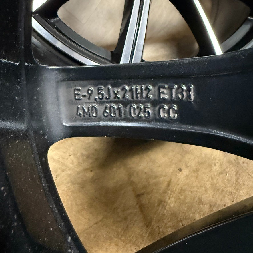 21'' GENUINE AUDI Q7 S LINE RS BLACK DC ALLOY WHEELS ALLOYS TYRES 4M0601025CC
